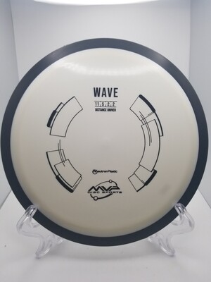 MVP Discs White Stamped Wave Neutron with Black Gyro Rim 162-173g