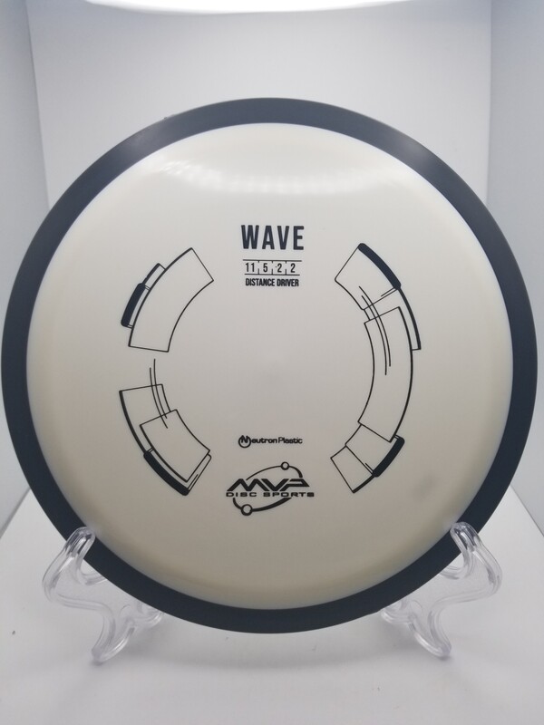 MVP Discs White Stamped Wave Neutron with Black Gyro Rim 159g