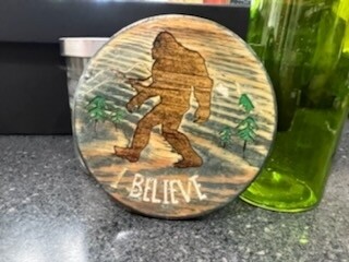 I believe wooden mini hand painted and epoxy filled