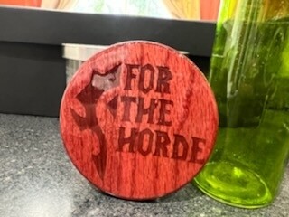 For the horde wooden mini hand painted and epoxy filled