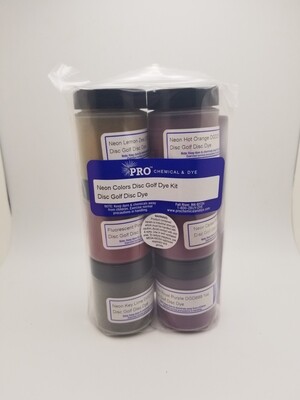 Pro Chemical and Dye Neon Colors Kit 1 oz Jars.