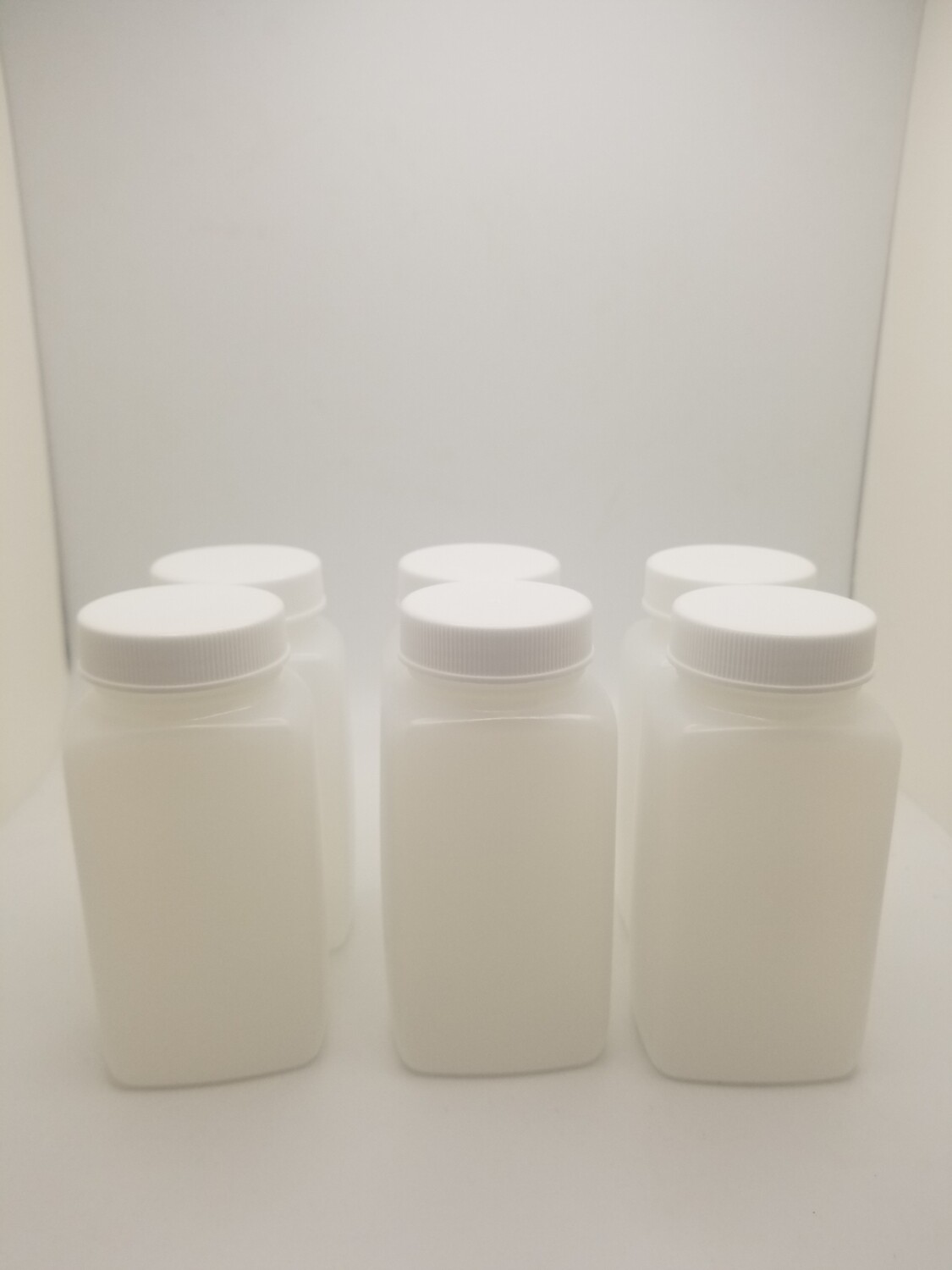 4 oz HDPE Oblong Mouth Plastic Bottles with Lid