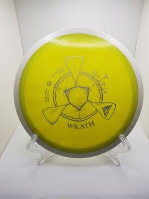 Axiom Discs Wrath Yellow with White Rim Neutron Plastic 168g