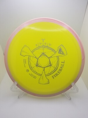 Axiom Discs Fireball Yellow with Pink Rim Stamped Neutron 173g