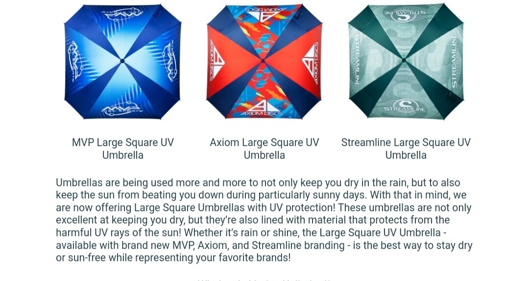 MVP Discs Blue Umbrella Large square
