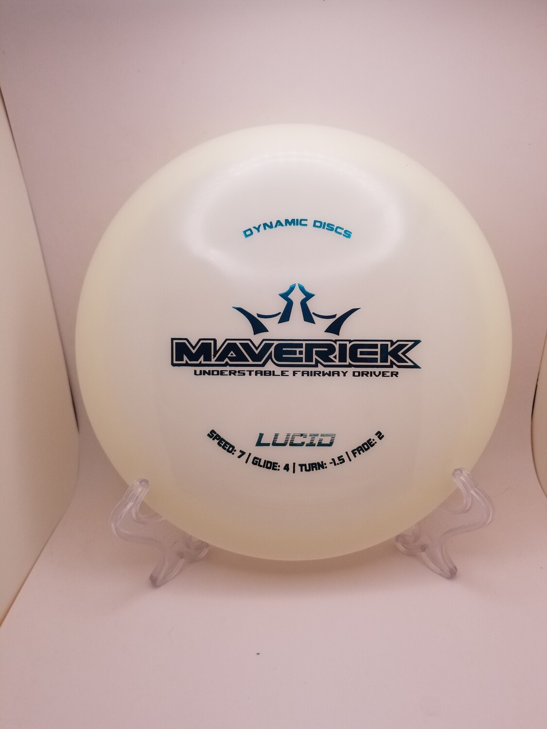 Dynamic Discs White Stamped Lucid Maverick 174-176g