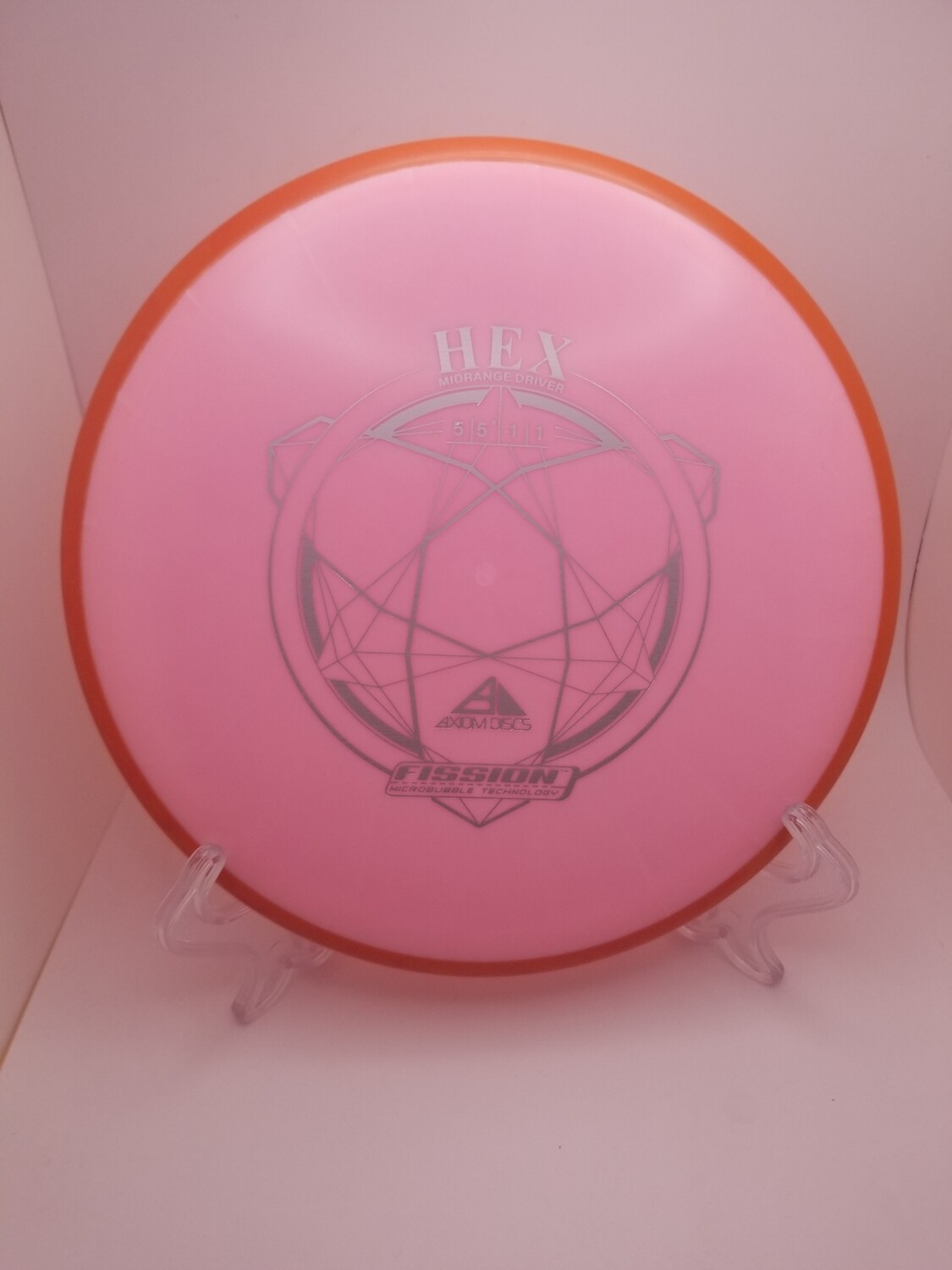 Axiom Discs Hex Fission Pink Plate Orange Rim 178g