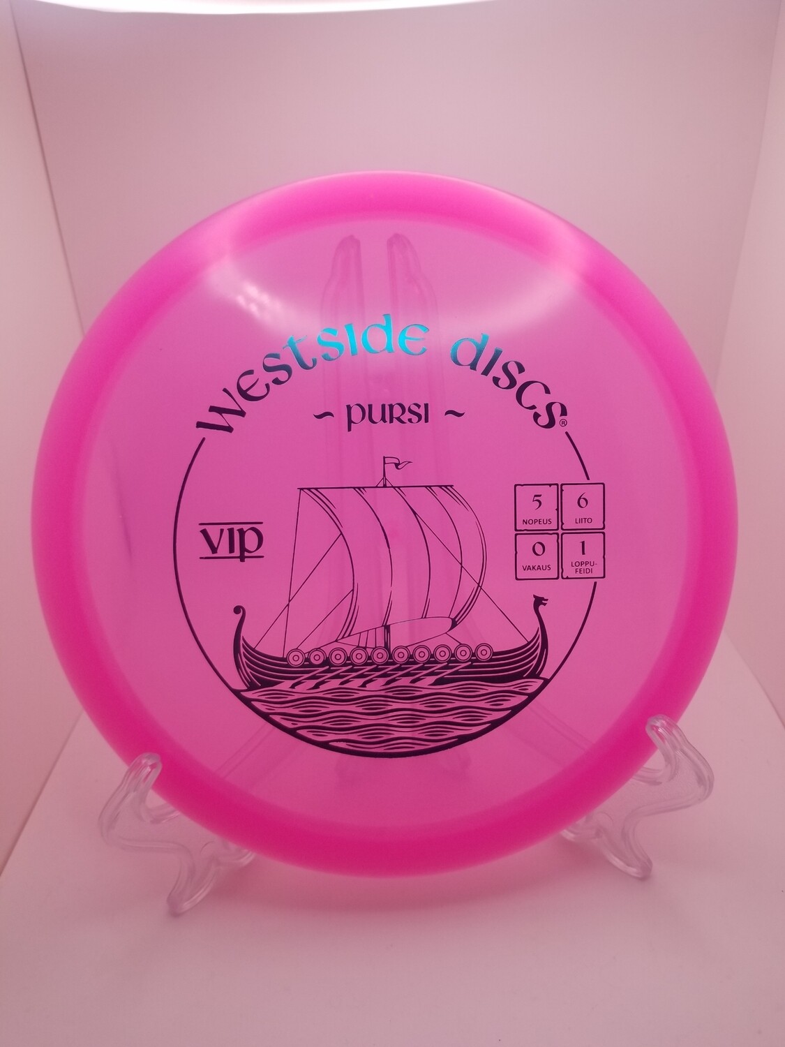 Westside Discs Pink VIP Warship Finnish Stamp 177+g