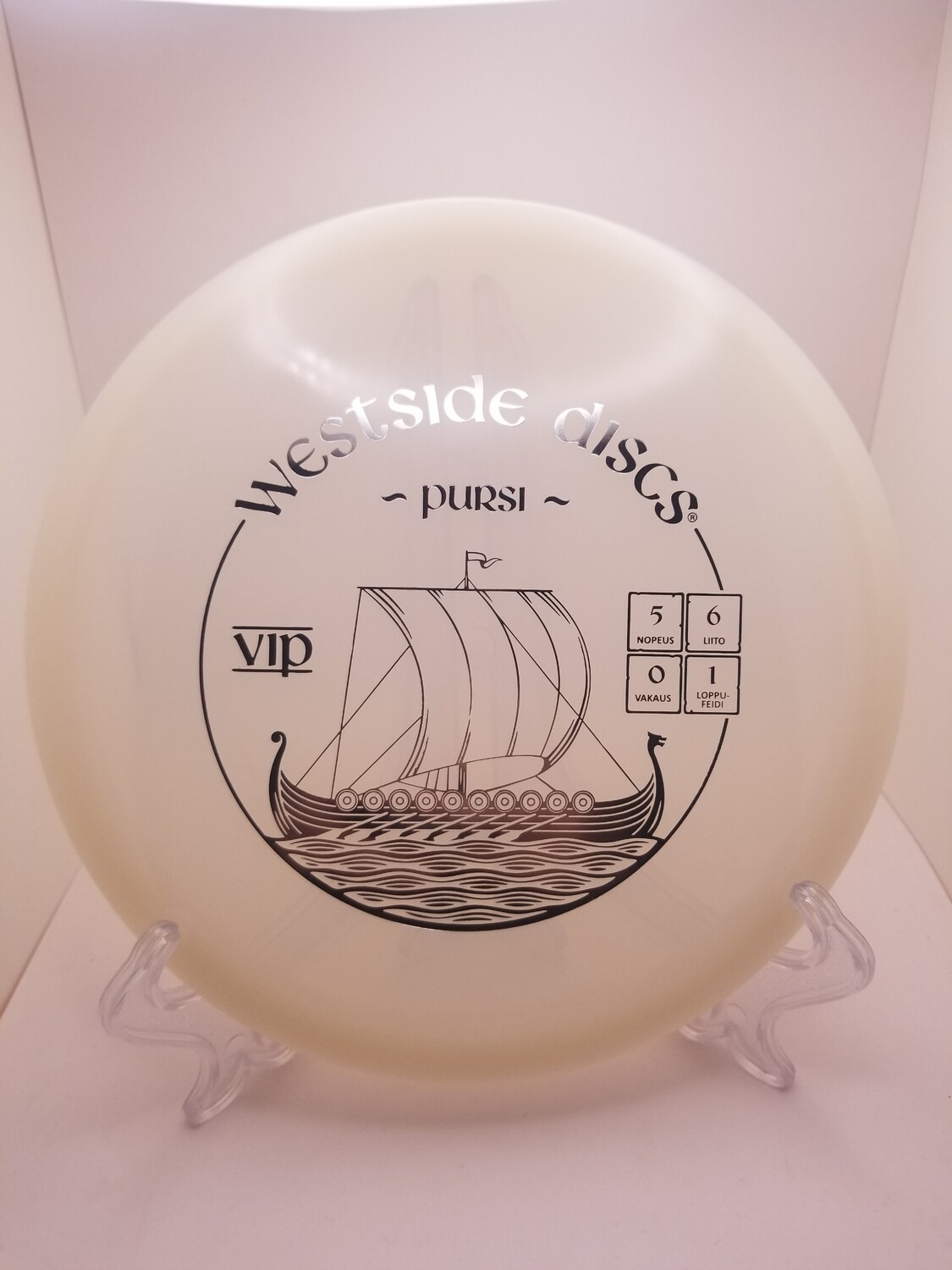 Westside Discs White VIP Warship Finnish Stamp 177+g