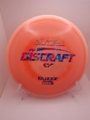Discraft Discs Paul McBeth 6X ESP Buzzz Signature Series Pink/salmon with Tye Dye stamp 177+g