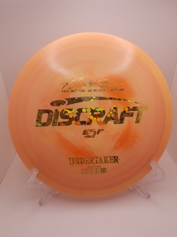 Discraft Discs Paul McBeth 6x ESP Undertaker Signature Series Pastel Pink/Salmon with Flower Stamp 167-169g