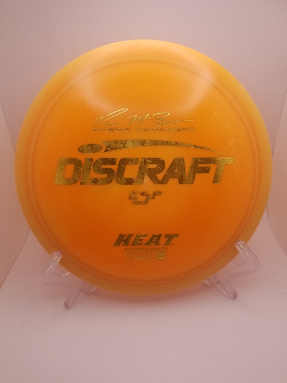 Discraft Discs Paul McBeth 6x Pastel Orange with Gold Starred Stamp Heat 170-172