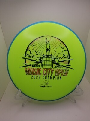 Axiom Discs Simon Lizotte Music City Open Championship Edition- Fission Proxy Neon Green with Blue Rim 165g