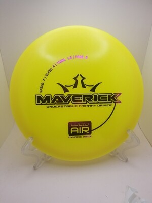 Dynamic Discs Yellow Stamped Lucid Air Maverick 163g