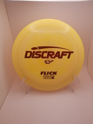Discraft Discs ESP Flick Mustard Yellow with Red Streak Stamp 170-172g