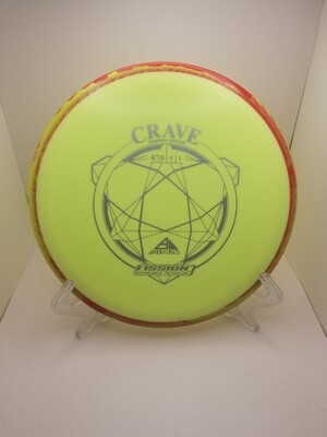 Axiom Discs Crave Yellow with Red/green swirl Rim Fission Stamped 161g