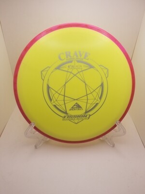 Axiom Discs Crave Yellow with Red swirl Rim Fission Stamped 163g