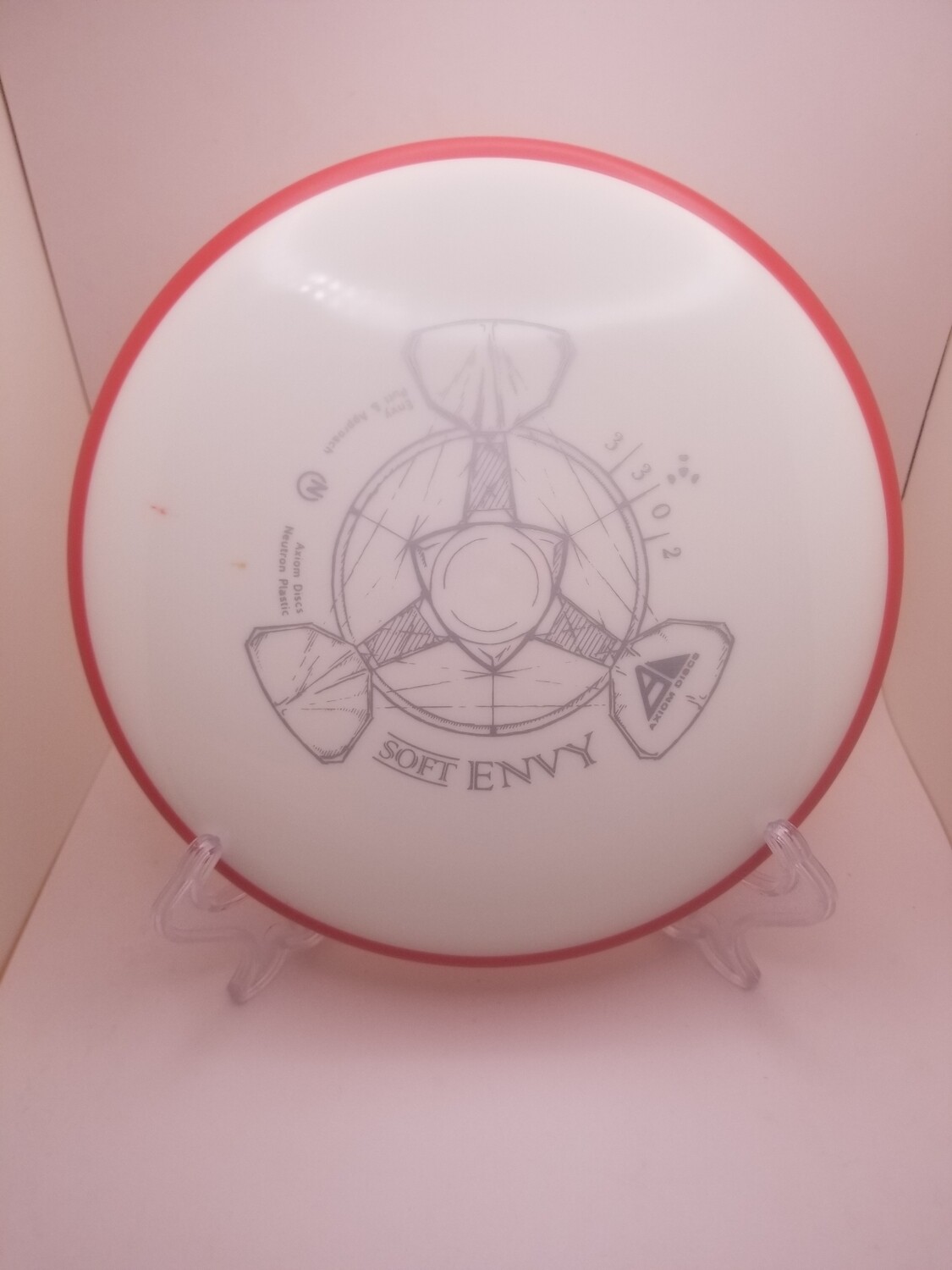 Axiom Discs Envy Soft White with Red Rim171g.