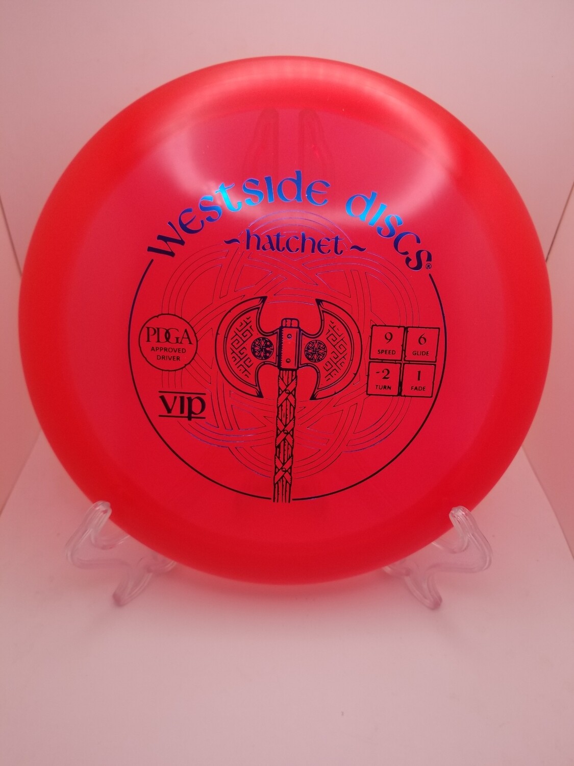 Westside Discs Stamped Red Hatchet VIP 163g