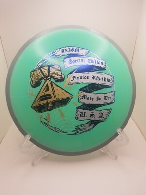 Axiom Discs Fission Rhythm Special Edition Teal Blue Plate with Grey Rim 170g