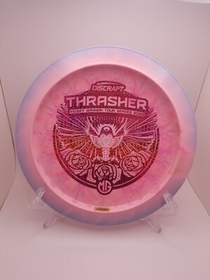 Discraft Discs Missy Gannon 2023 Tour Series Thrasher 167-169 Bottom Stamped Peach/Pink Swirl