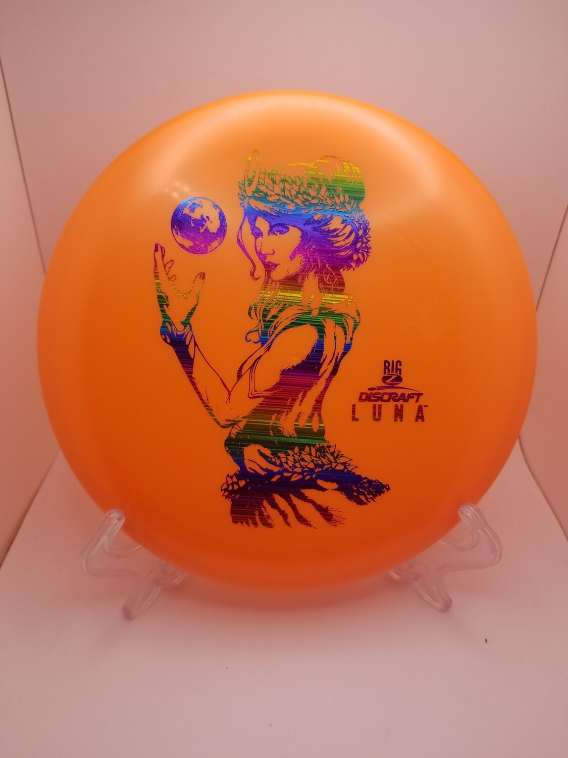 Discraft Discs Paul McBeth Big Z Luna Orange with rainbow gradient stamp 173-174g