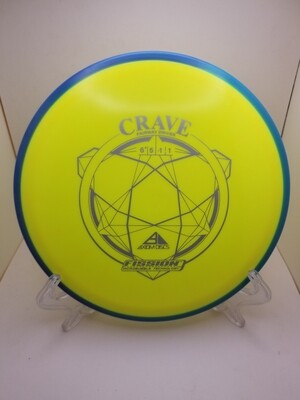 Axiom Discs Crave Yellow with Blue Rim Fission Stamped 150g