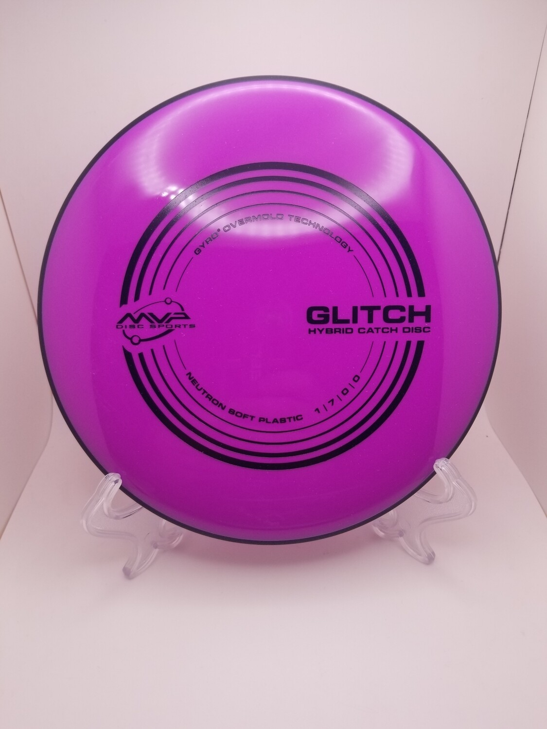 MVP Discs Glitch Neutron Purple Stamped with Black Rim 150-154g