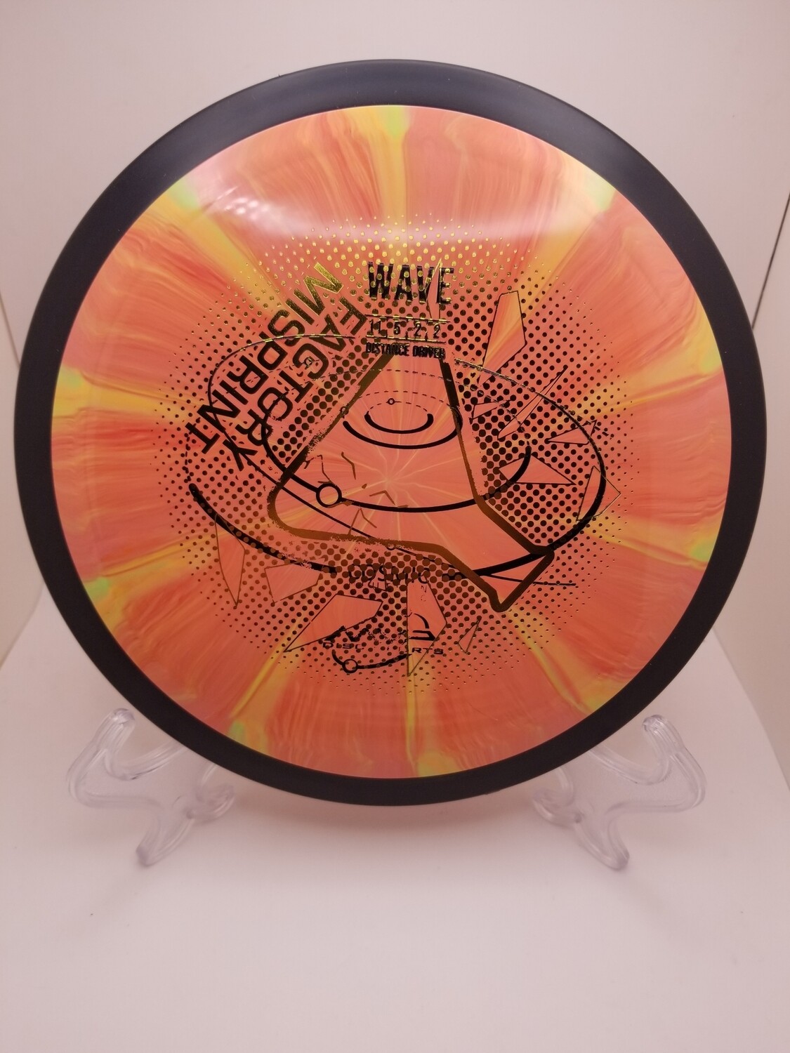 MVP Discs Misprint Wave Peach Swirl Cosmic Neutron Stamped 172g.