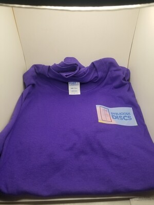 Dyelicious Discs Left Chest Logo Purple T-Shirt