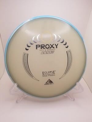 Axiom Discs Proxy Glow Eclipse Stamped with Blue/White Swirly Rim 172g