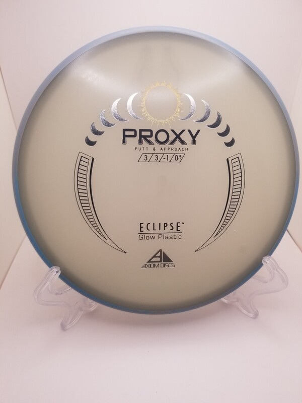 Axiom Discs Proxy Glow Eclipse Stamped with Blue/Grey Swirly Rim 171g