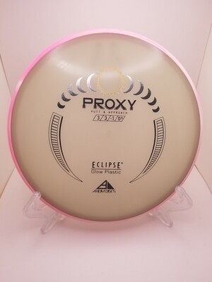 Axiom Discs Proxy Glow Eclipse Stamped with Pink/White Swirly Rim 172g