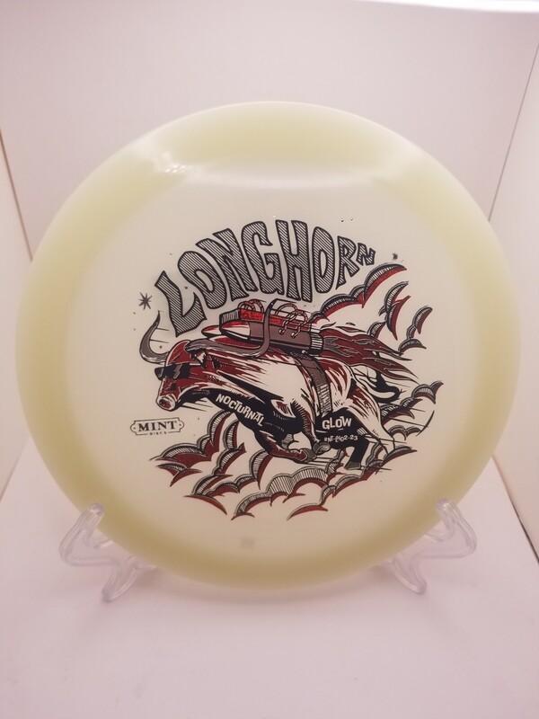 Mint Discs Nocturnal Longhorn Glow Disc Red Stamp 172g