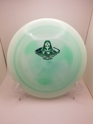 Discmania Discs S line DD3 Light Blue/Teal w white Plate with OTB Alien Stamp 175g