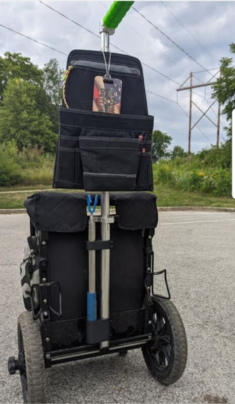 Zuca Cart Retriever Holder Black by Litdiscs.  Free Shipping!