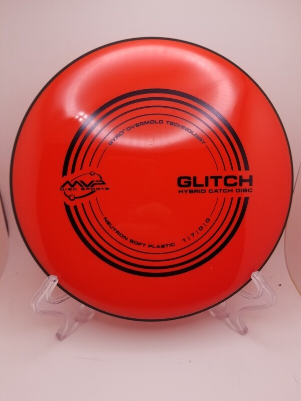 MVP Discs Glitch Neutron Red Stamped with Black Rim 150-154g