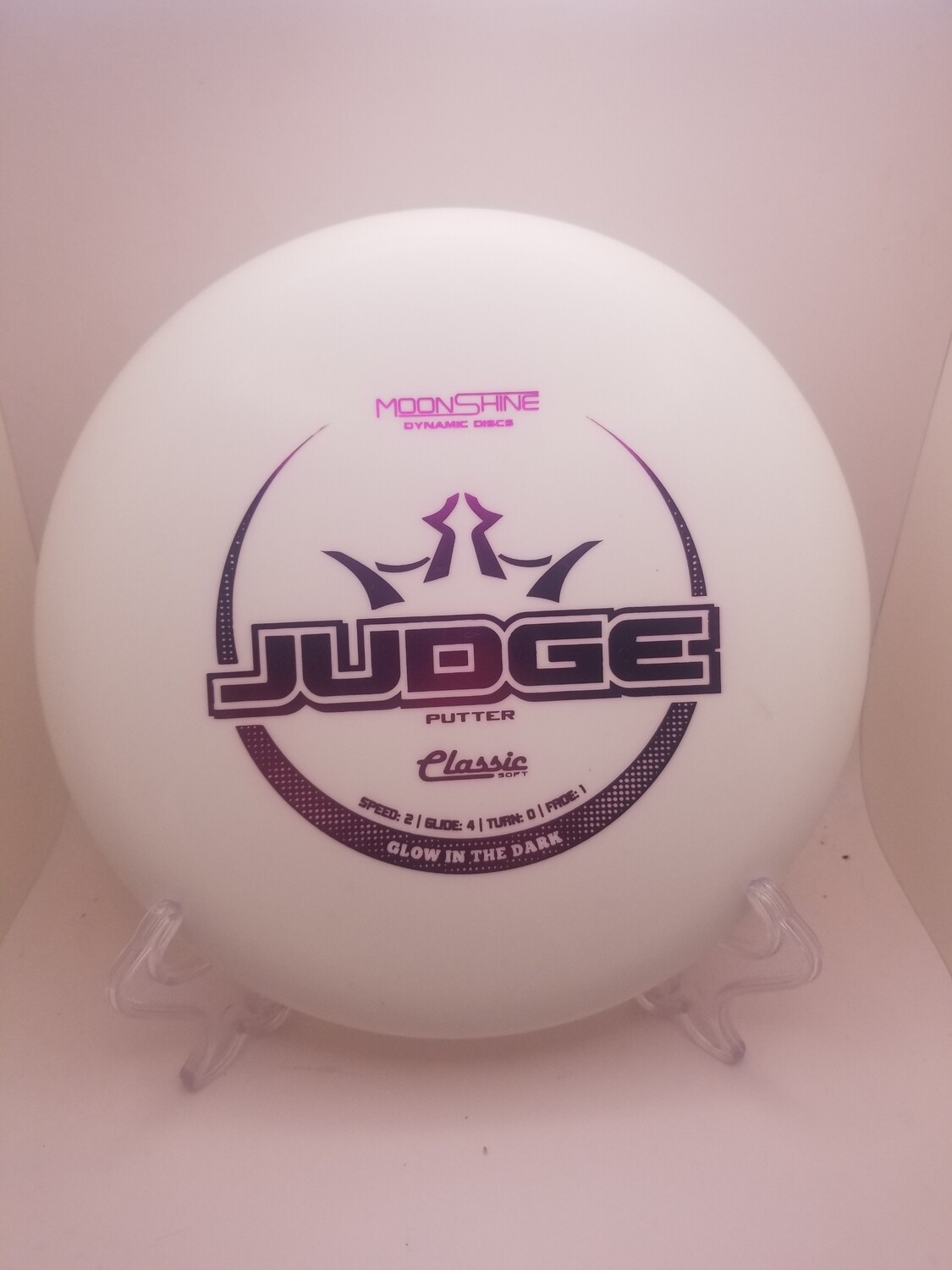 Dynamic Discs Classic Soft Moonshine White Judge 176g