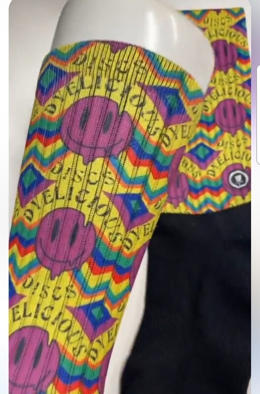 Tee Box Sox Disc Golf Socks Dyelicious Discs Drippy Smiley Faces