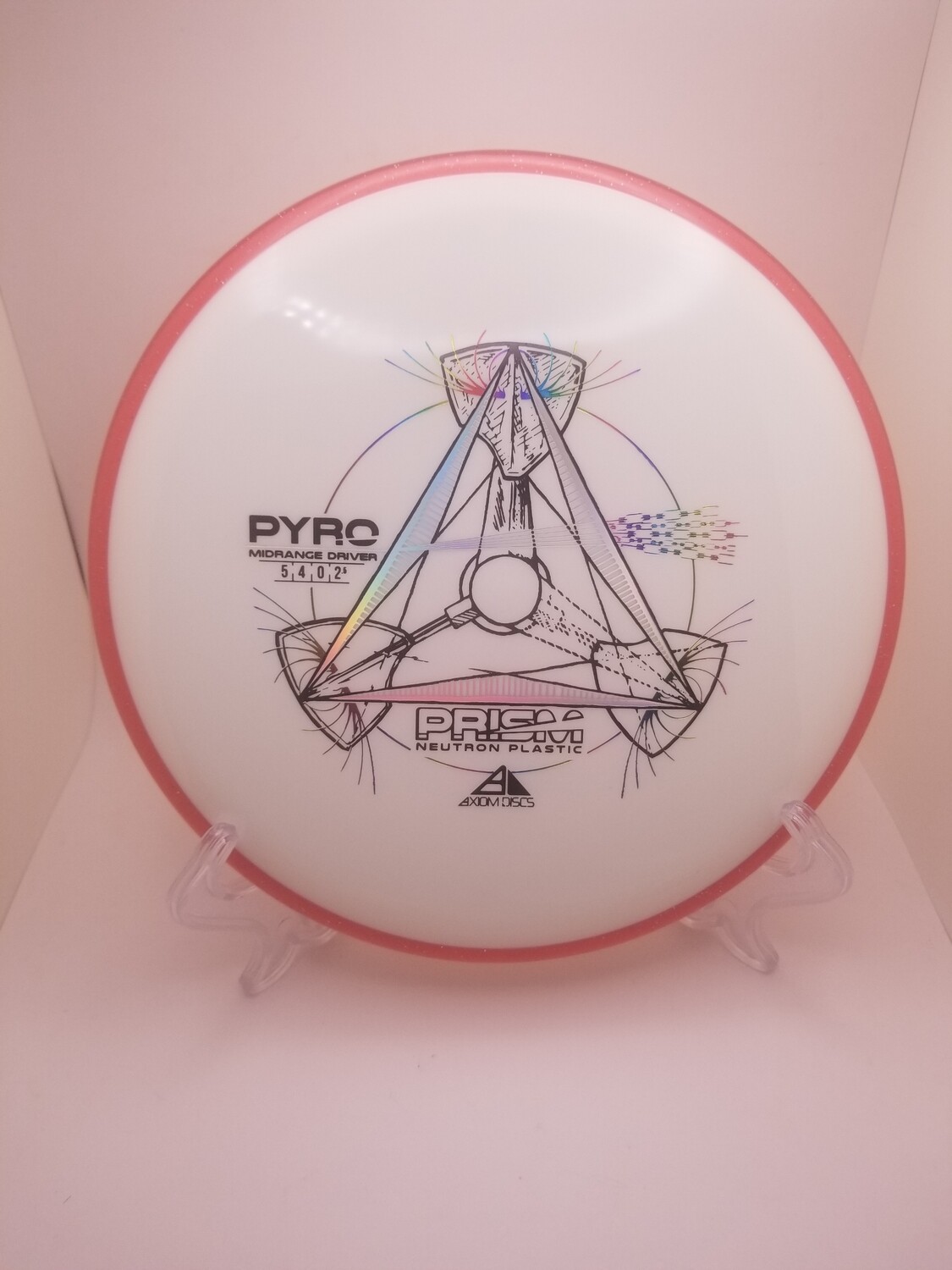 Axiom Discs Pyro White with Red Rim 178g