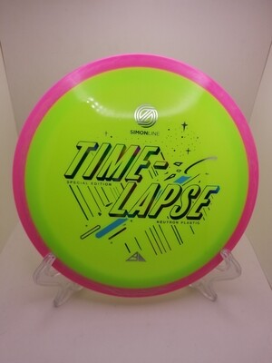 Axiom Discs Special Edition Time Lapse Dayglow Green and Swirly Pink Rim Neutron 175g. Simon Line