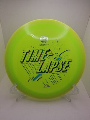 Axiom Discs Special Edition Time Lapse Dayglow Green Plate and Swirly Yellow Rim Neutron 173g. Simon Line