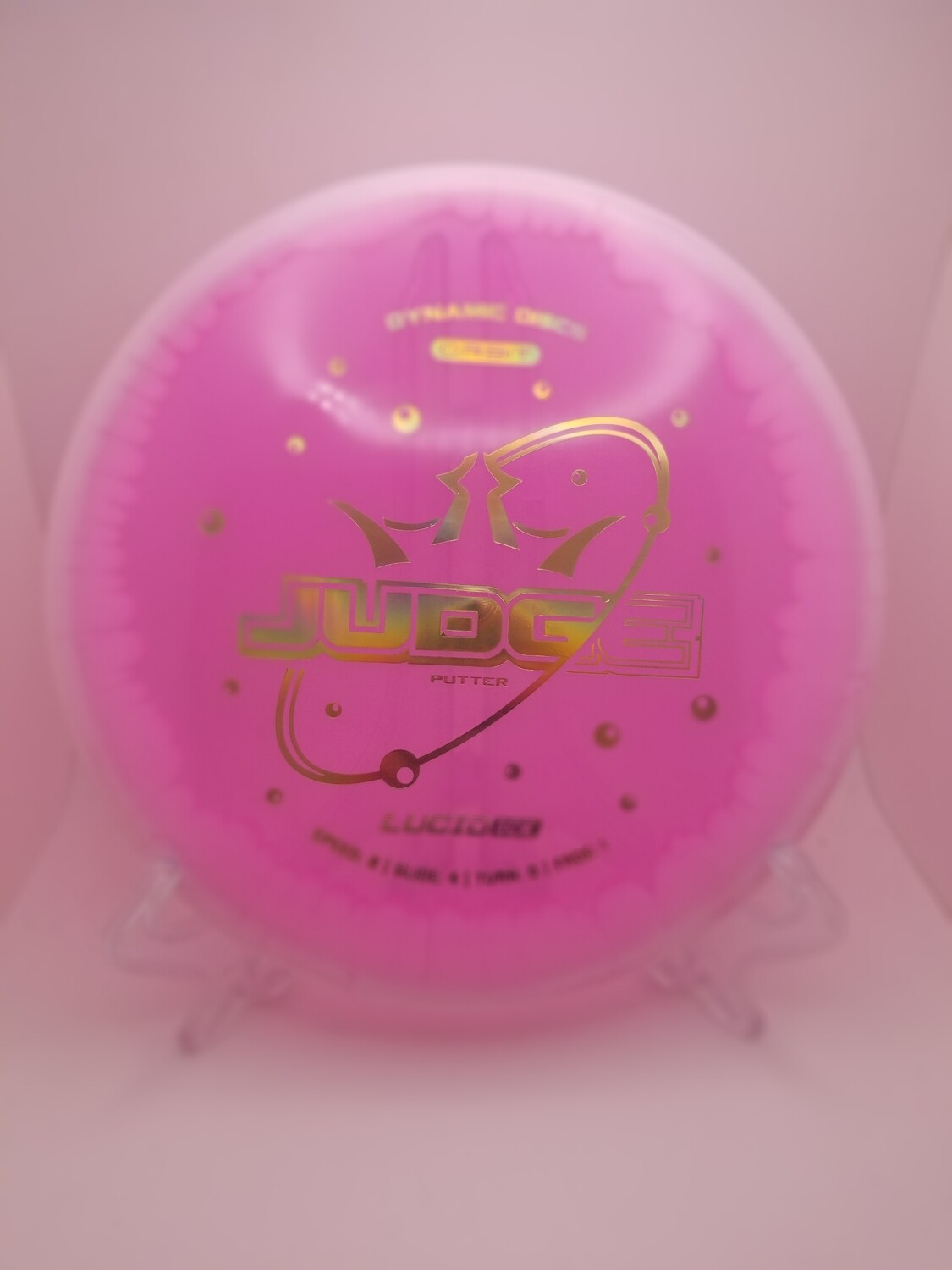 Dynamic Discs Lucid Ice Orbit Judge Pink 176g