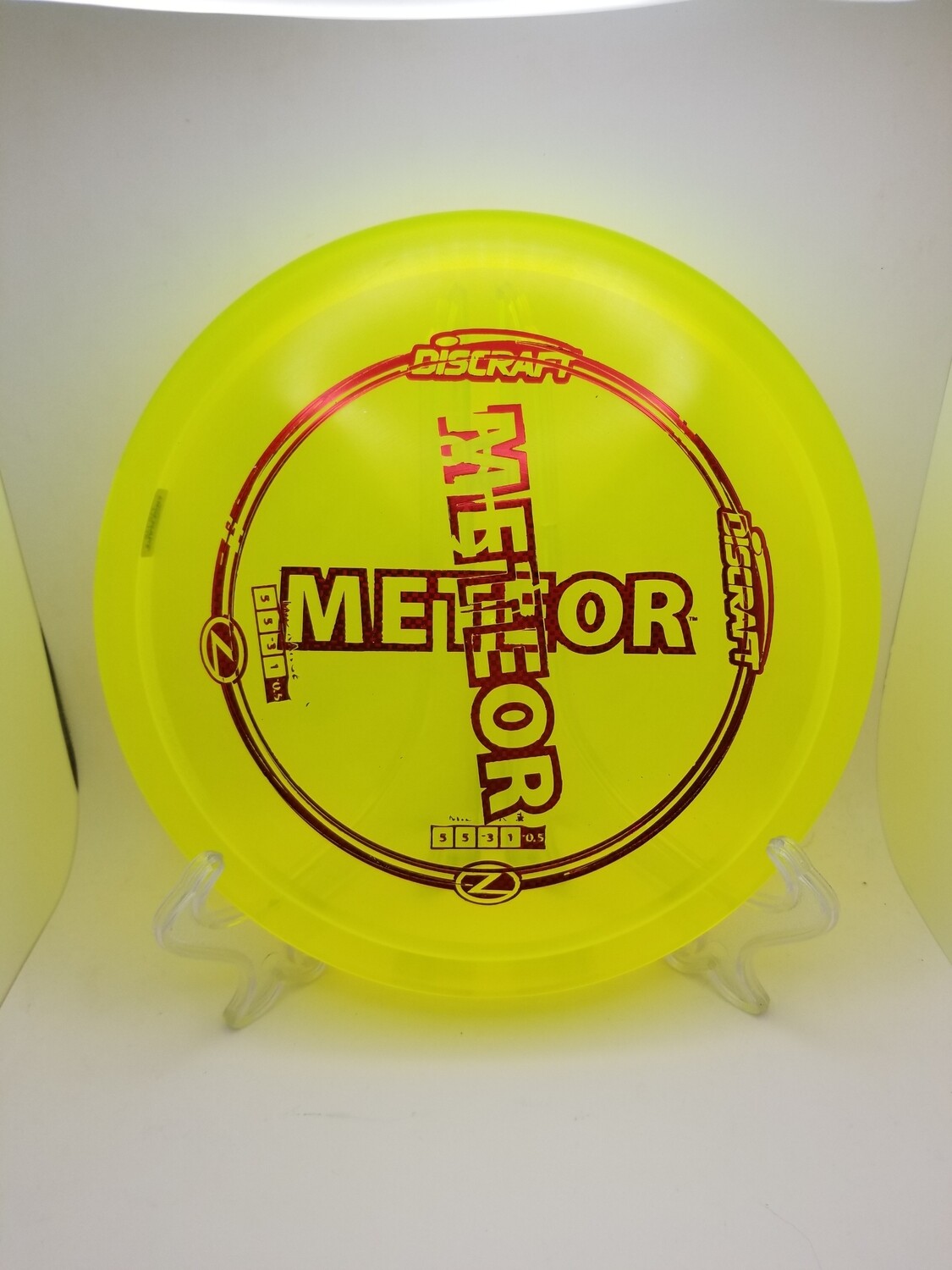 Discraft Discs Z Meteor Misprint Yellow with Red Diamond Plate 175-176g