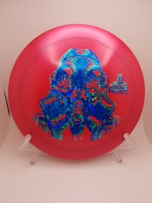 Discraft Discs Big Z Nuke Misprint Red with Blue and Four Leaf Clover Stamp 173-174g