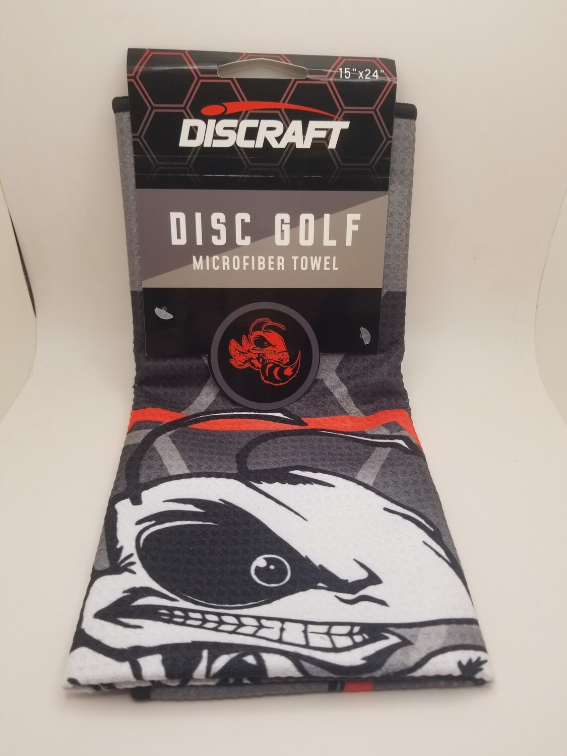 Discraft Discs Disc Golf Microfiber Towel Grey/Black/Silver White Buzzz