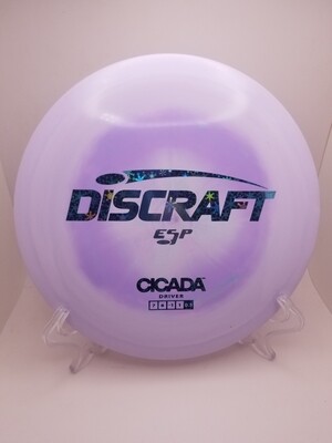 Discraft Discs Cicada ESP Pastel Light Purple and Teal Snowflake Stamp 155-159g