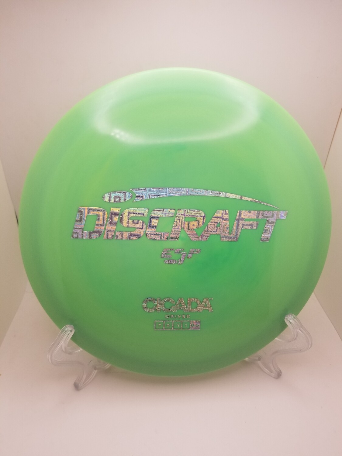 Discraft Discs Cicada ESP Pastel Green and Silver Square Stamp 164-166g