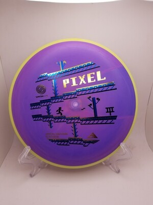 Axiom Discs - Simon Line - Electron Pixel - Special Edition Purple with Yellow Rim 174g