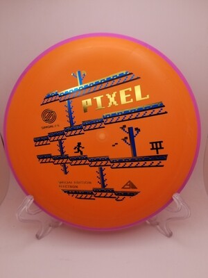 Axiom Discs - Simon Line - Electron Pixel - Special Edition Orange with Pink Rim 171g